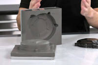 Two Halves of a Split Compression Mould Made Using TC80 Tool Cast Epoxy Casting Resin Thumbnail