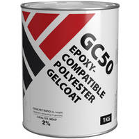 GC50 Epoxy Compatible Clear Polyester Gelcoat 1kg (37oz) Thumbnail