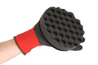 Soft Wavy Polishing Pad Attached to S20 Hand Polishing Pad Thumbnail