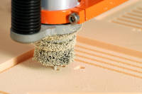 Closeup of CNC Machining PU240 Medium Density Urethane Tooling Board Thumbnail