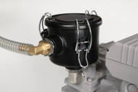 VA-VF2 Vacuum Pump Filter 1/2" BSP Fitted to EC20 Industrial Vacuum Pump Close Up View Thumbnail