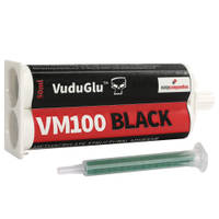 VM100 Black 10min Methyl Methacrylate Adhesive 50ml (1.8oz) Twin Tube Thumbnail